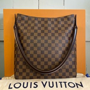 SOLD Louis Vuitton Damier Ebene Looping GM Shoulder Bag